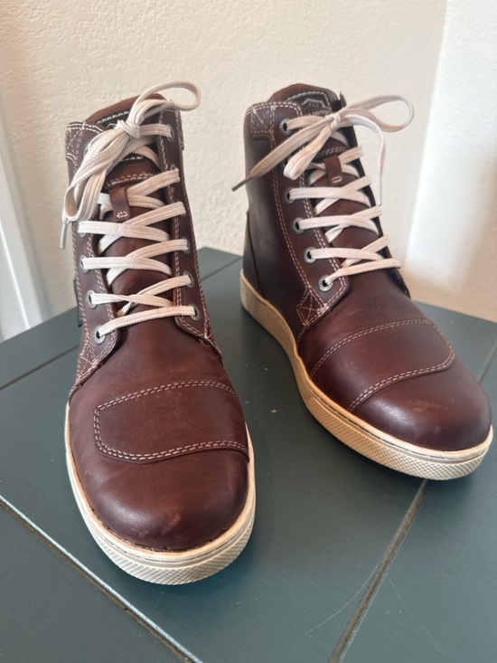 Harley-Davidson Brown Leather High Top Boots Men’s Lace Up Casual Sneaker Style main image 5